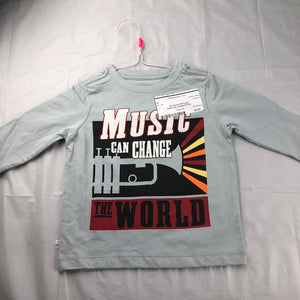 Gymboree NWT gray music can change the Wor - size 12 months