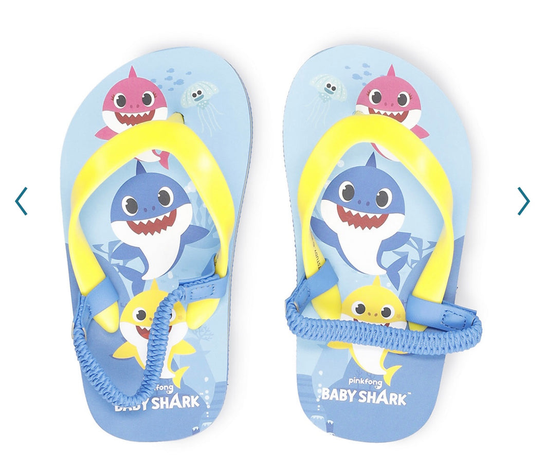 NEW Baby Shark flip flops (size 5/6) - size Shoes: Toddler 5