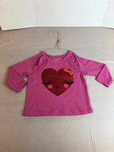 Gymboree NWT pink shirt with heart and bow - size 18 months