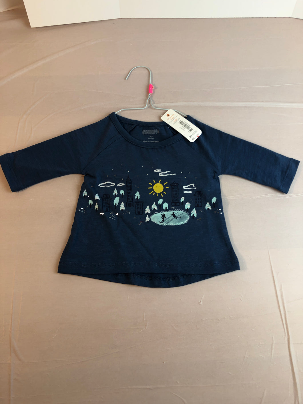 Gymboree NWT blue winter long sleeve - size Newborn/0