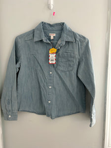 NEW Cat & Jack denim long sleeve msrp $16 - size 14