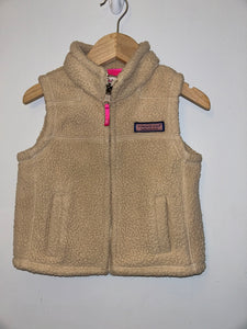 Vineyard vines fleece vest (pink pull) - size 3/3T