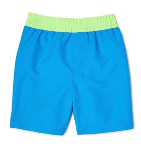 NEW! Blue w/ green waist swimsuit - size 12 months