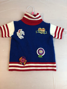 Children's Place short sleeve sweater with patc - size 4/4T