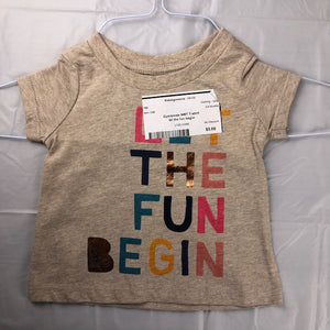 Gymboree NWT T-shirt let the fun begin - size 3 Months
