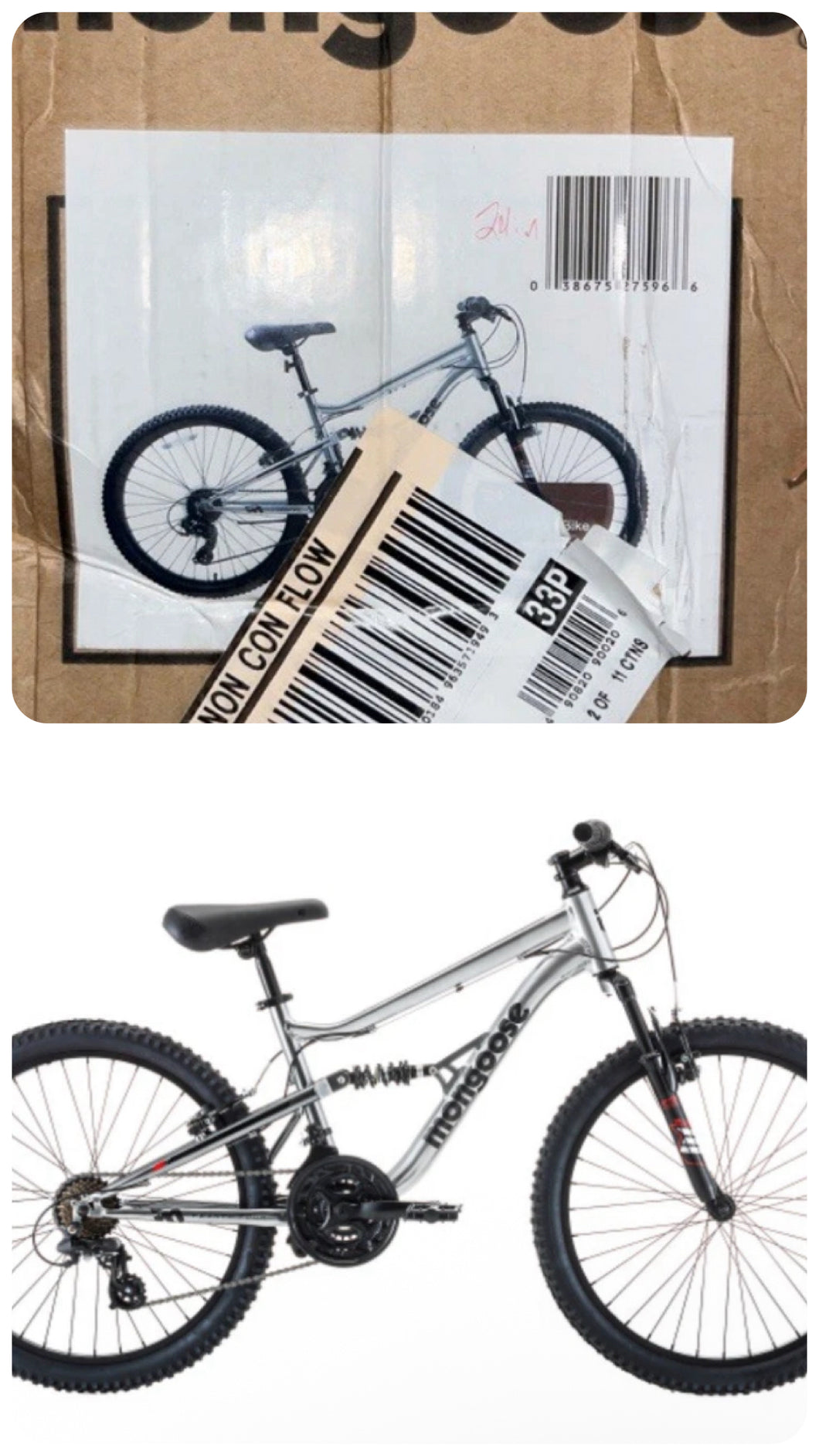new! Mongoose Limestone 24'' Kids' Mountain Bike