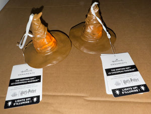 New! 2 hallmark lite Up ornaments - size .Leave Blank