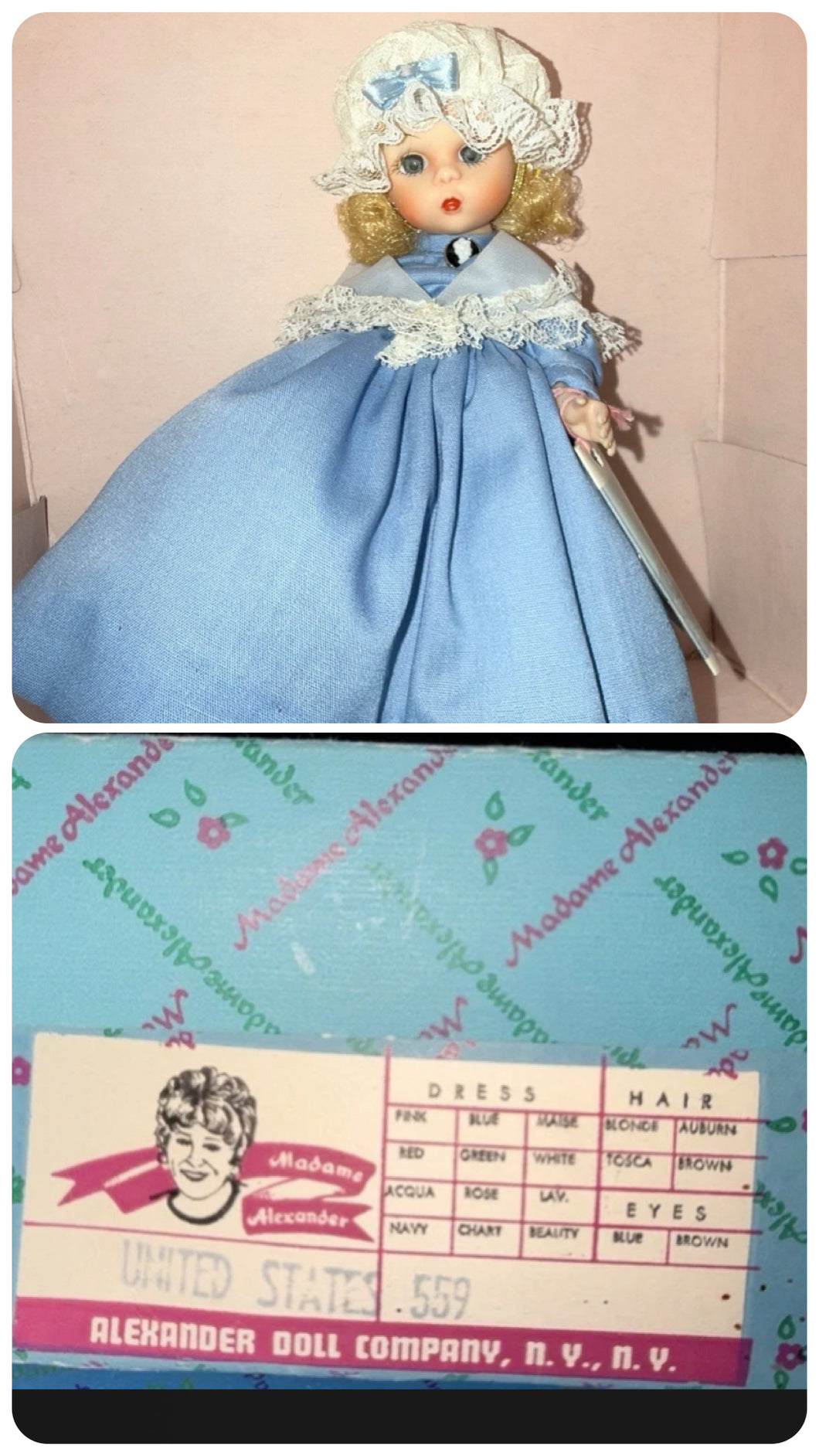 Vintage Madame Alexander USA in box