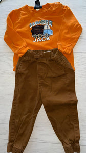 2 Items: Truck L/S Shirt & - size 24 months/2T