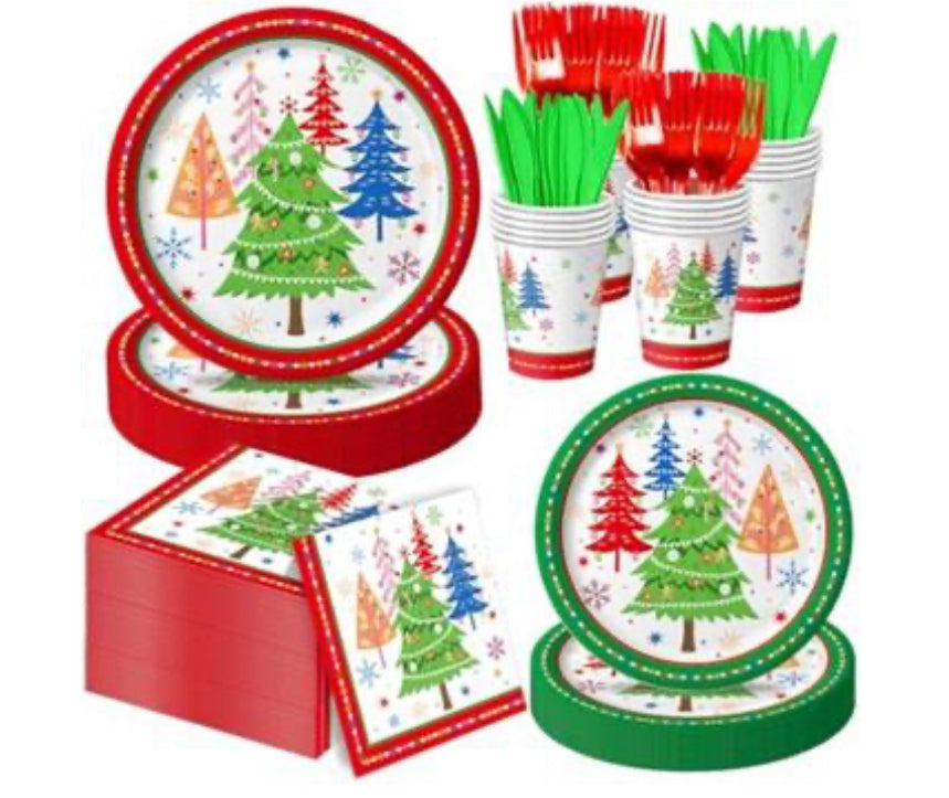 New! Christmas party pack 144 piece set