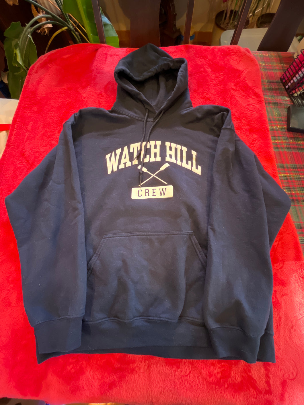 NEW Navy Bl Watch Hill Crew LS Hoodie - size Large