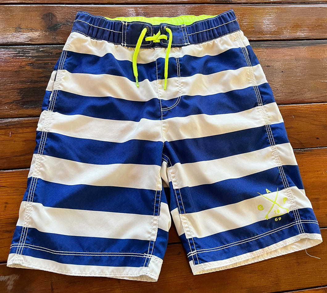 Gap Bl/Wh Stripe Swim Trunks w Pockets - size 10