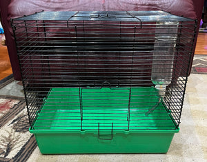 Hamster/Gerbil Cage w Water Bottle