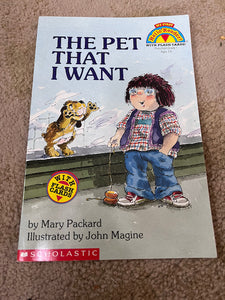 Scholastic Hello Reader The Pet I Want w Cards