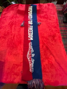 Red/Bl Firepower for Freedom Scarf