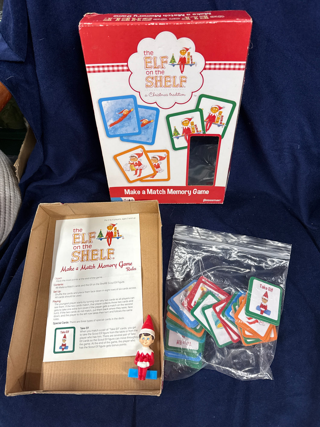 Elf on the Shelf Matching Memory Game