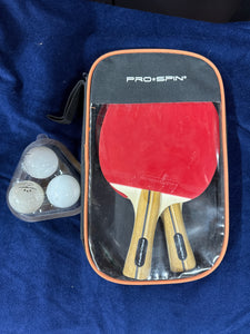 Set of Table Tennis Rackets w 3 Balls