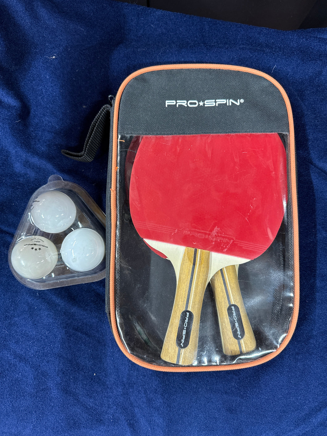 Set of Table Tennis Rackets w 3 Balls