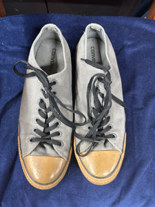 Converse Grey Tie Sneakers - size Mens shoes: 12