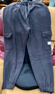 Social Tourist Blk Cargo Sweatpants - size Small