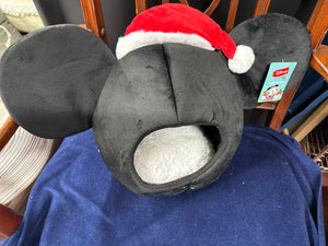 New Christmas Mickey Sm Animal Bed w Cushion