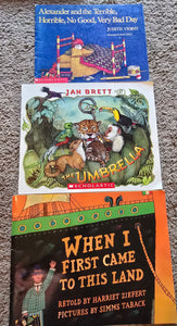 3 picture books Land/Umbrella/Alexander