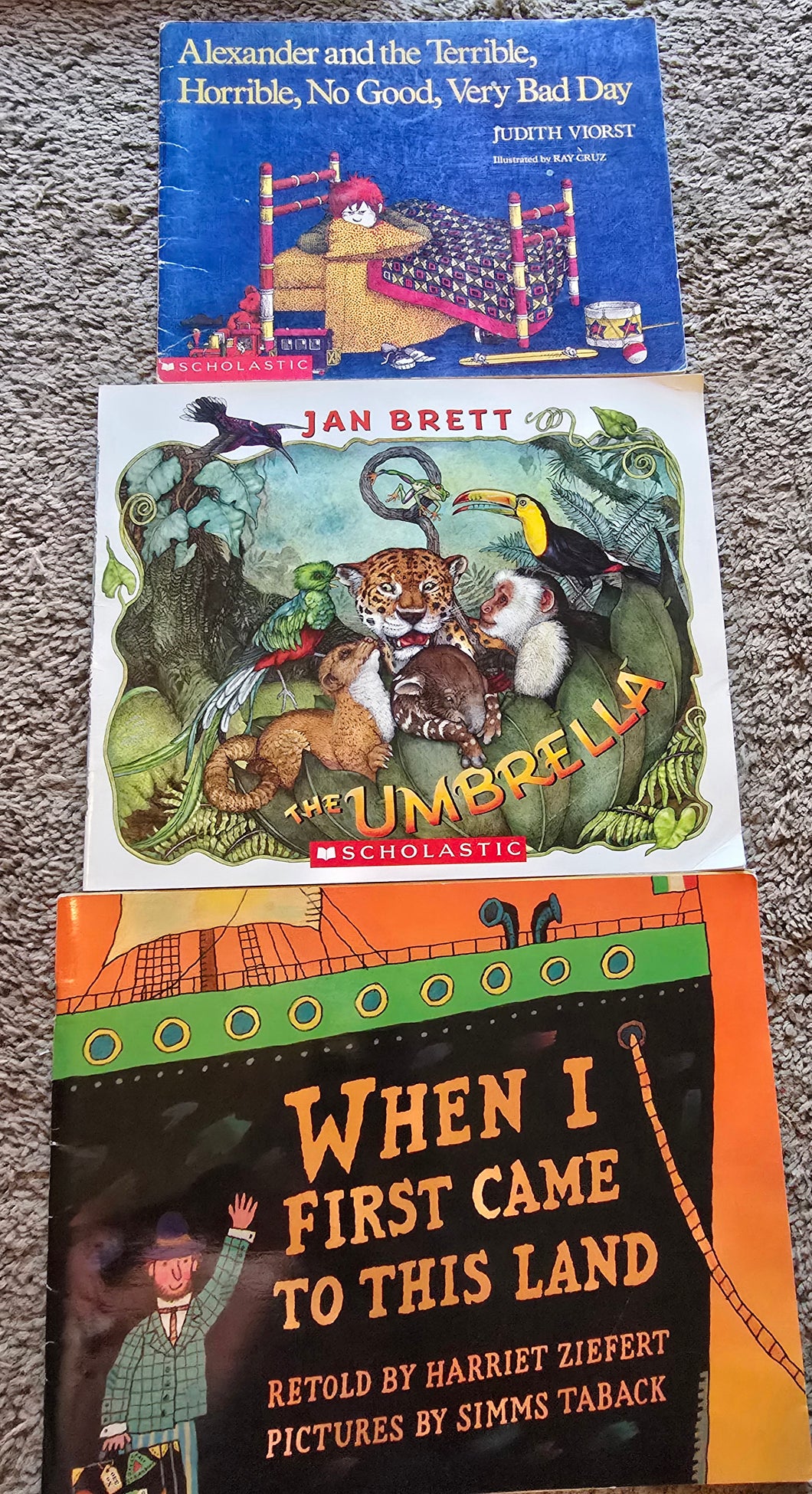 3 picture books Land/Umbrella/Alexander
