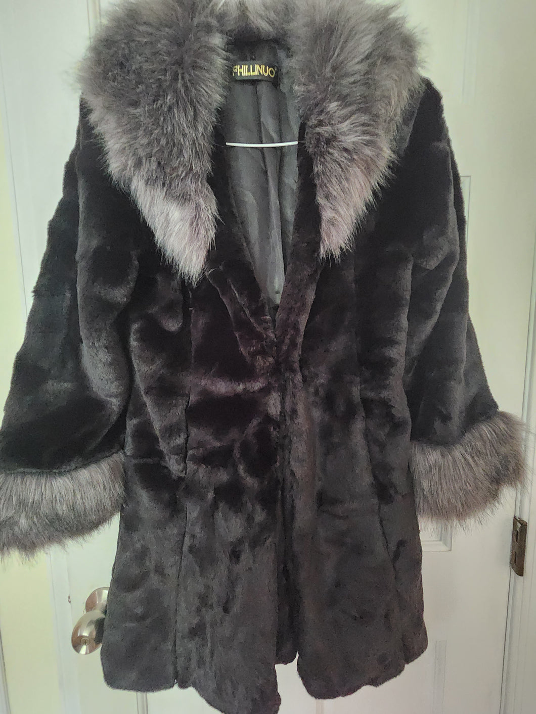 Fhillinuo coat Faux fur - blk
