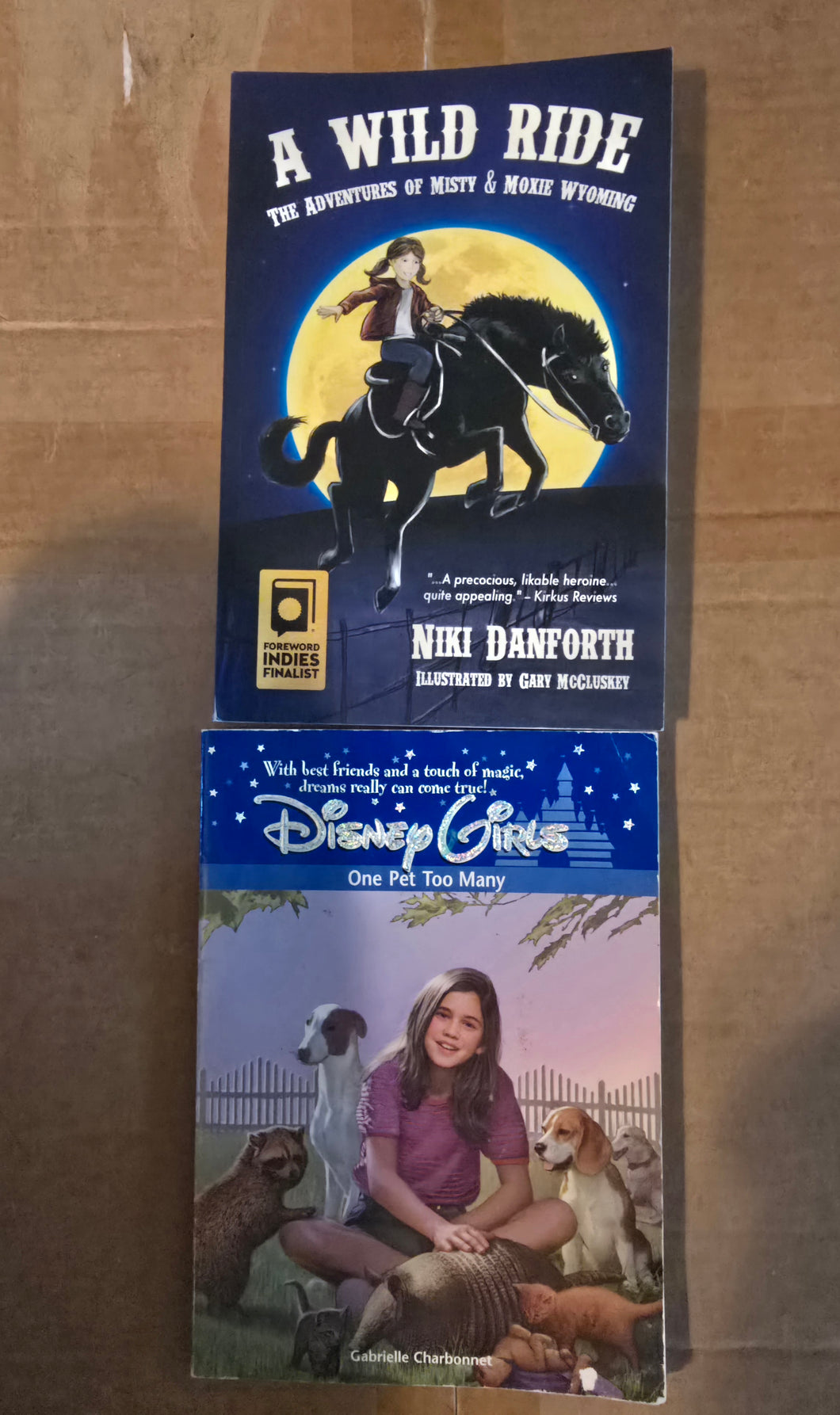 2 chapter books Wild Ride/Disney Girls