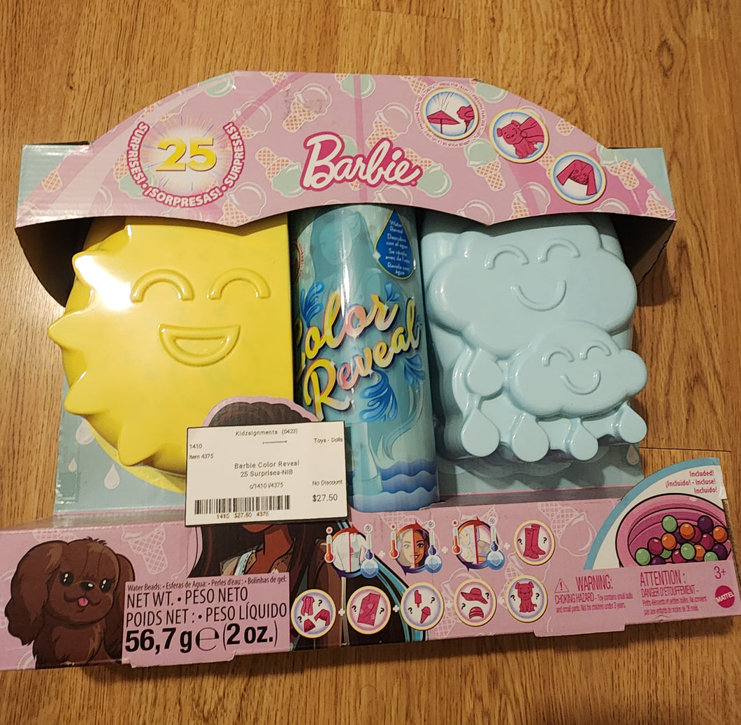 Barbie Color Reveal 25 Surprises-NIB