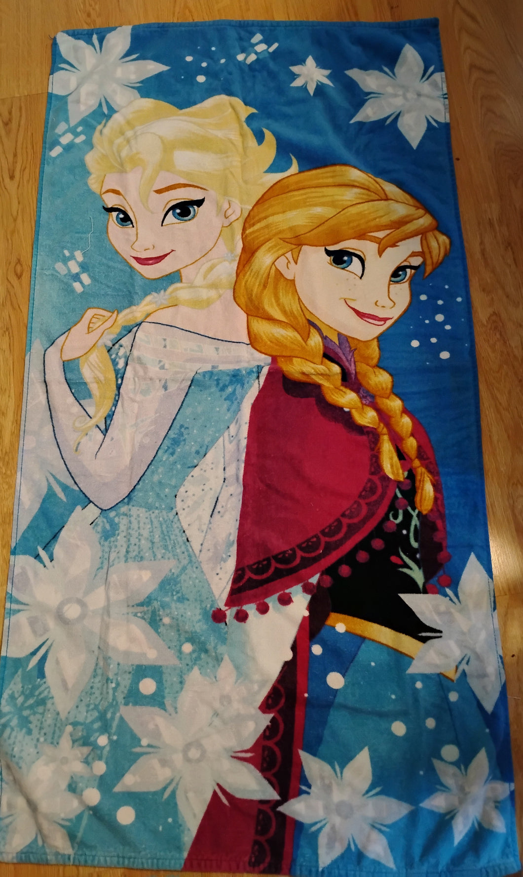 Blue Beach towel Frozen/Elsa & Ana