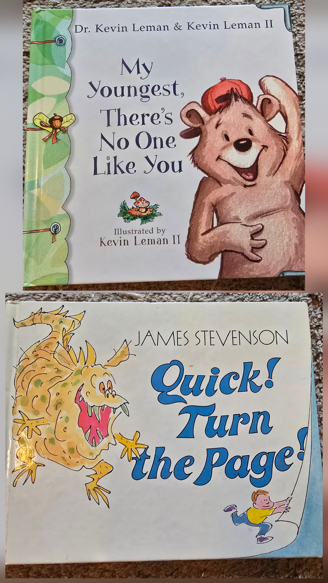 2 hardcover books Youngest/Quick