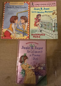 3 Junie B Jones books Monkey/Flwr Girl/Tooth