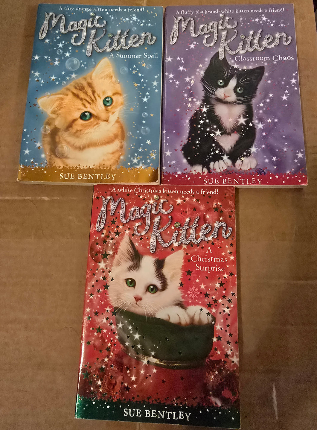 3 Magic Kitten books Summer/Classroom/Xmas