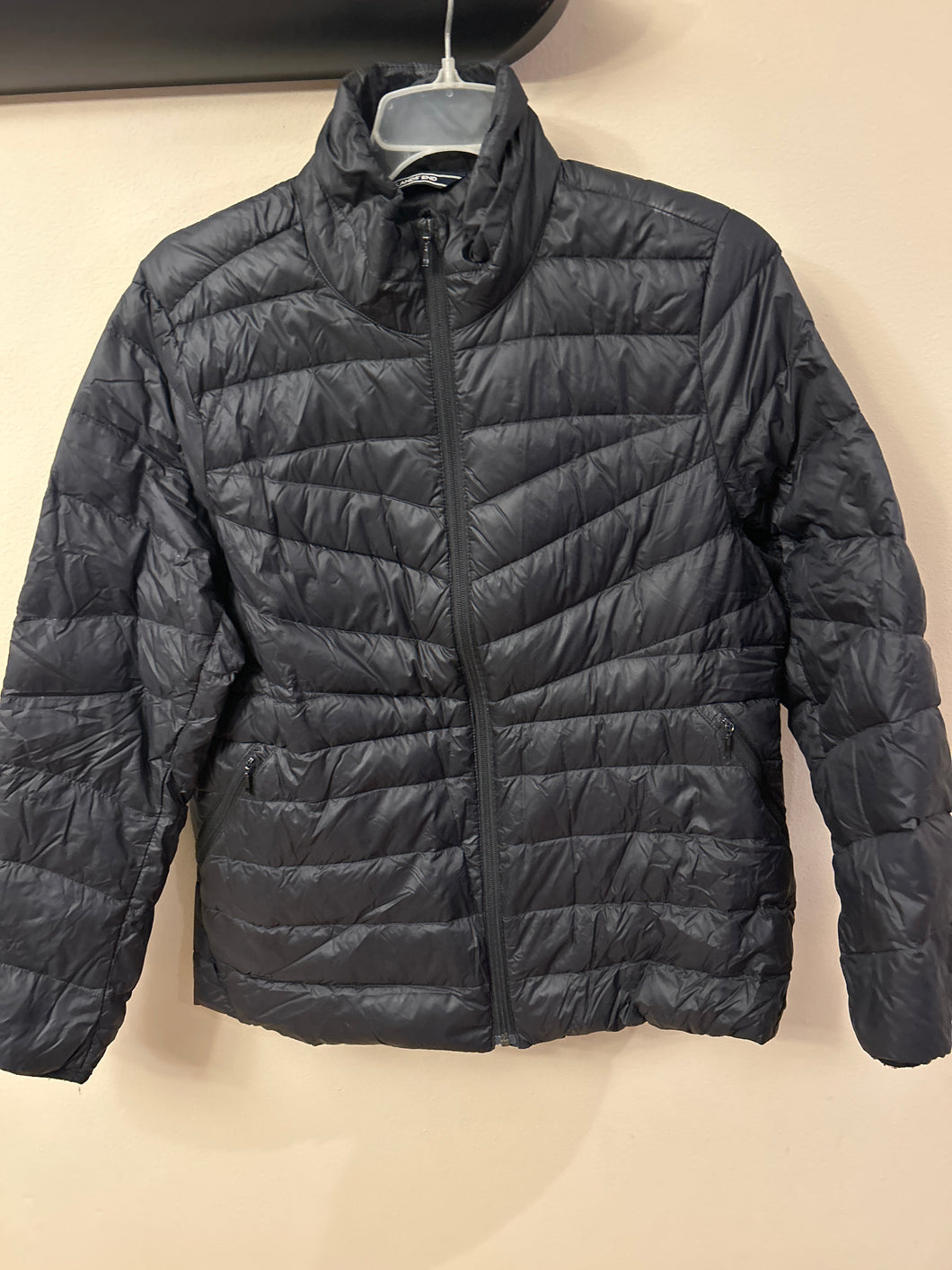 Lands Ends Packable black jacket - size Large