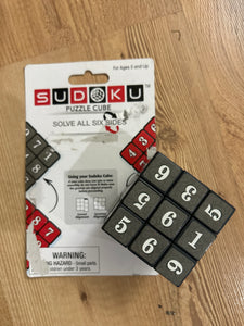 Suduku puzzle cube