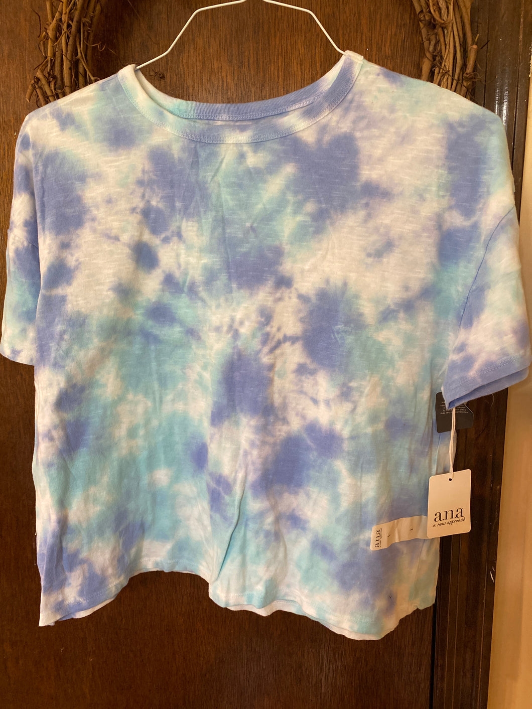 Ana Tie Dye tshirt NWT Blues - size Large