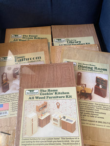 Greenleaf Dollhouse Kits 5 Rooms of Furniture