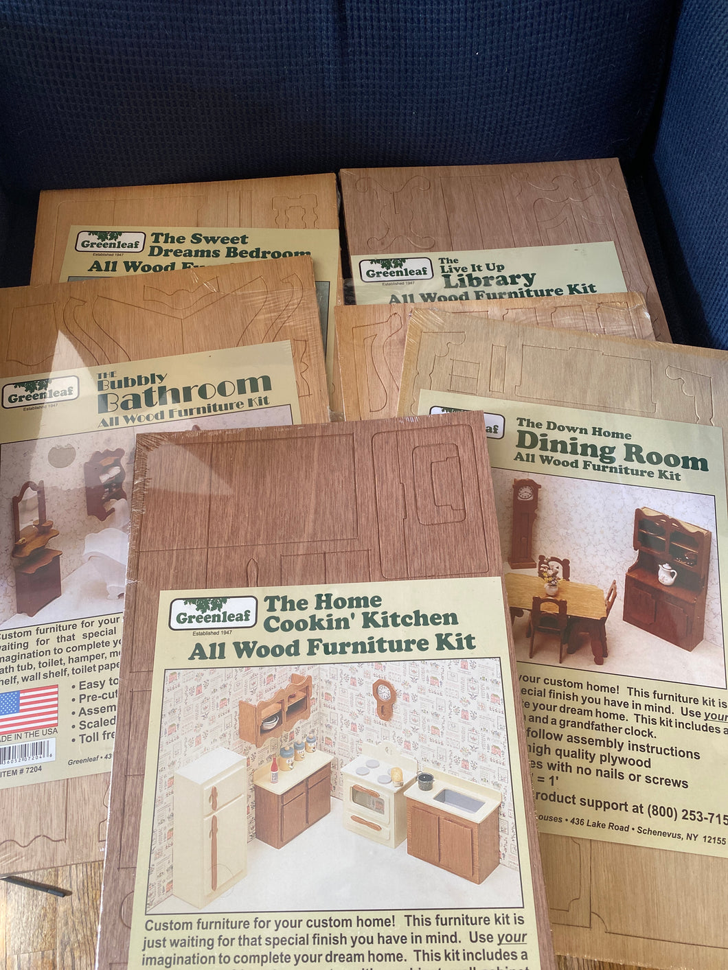 Greenleaf Dollhouse Kits 5 Rooms of Furniture
