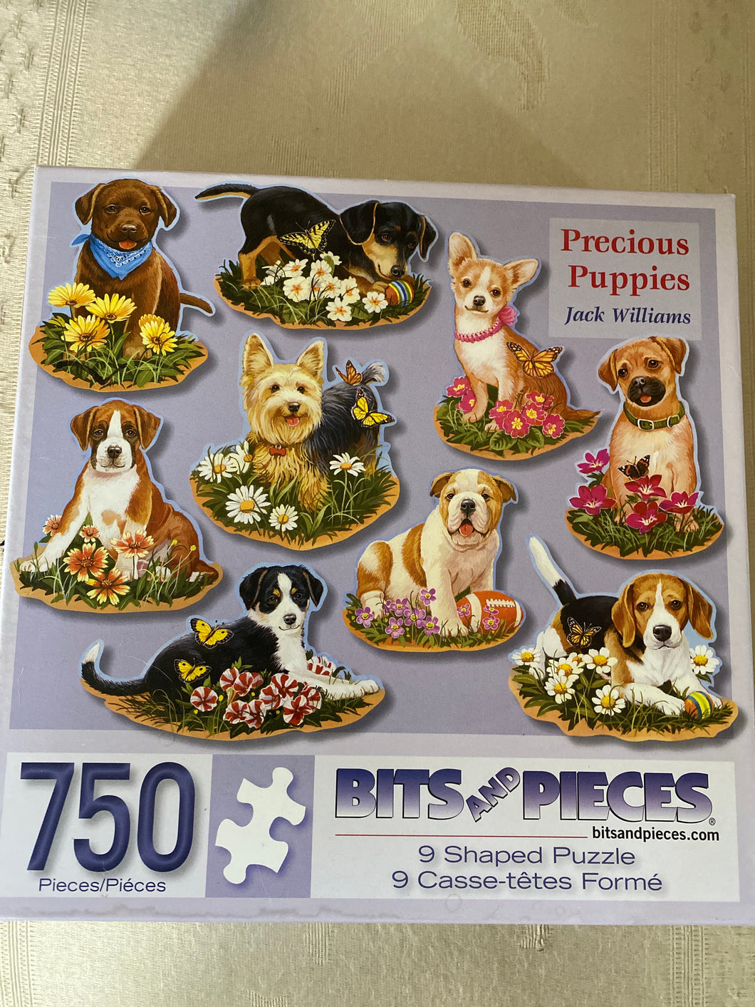 Precious Puppies 750 pc Bits and Pieces Puzzle