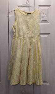 LANDS END YELLOW DRESS FULL SKIRT - size 12