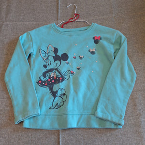 DISNEY MINNIE MOUSE BLUE SWEATSHIRT - size 6