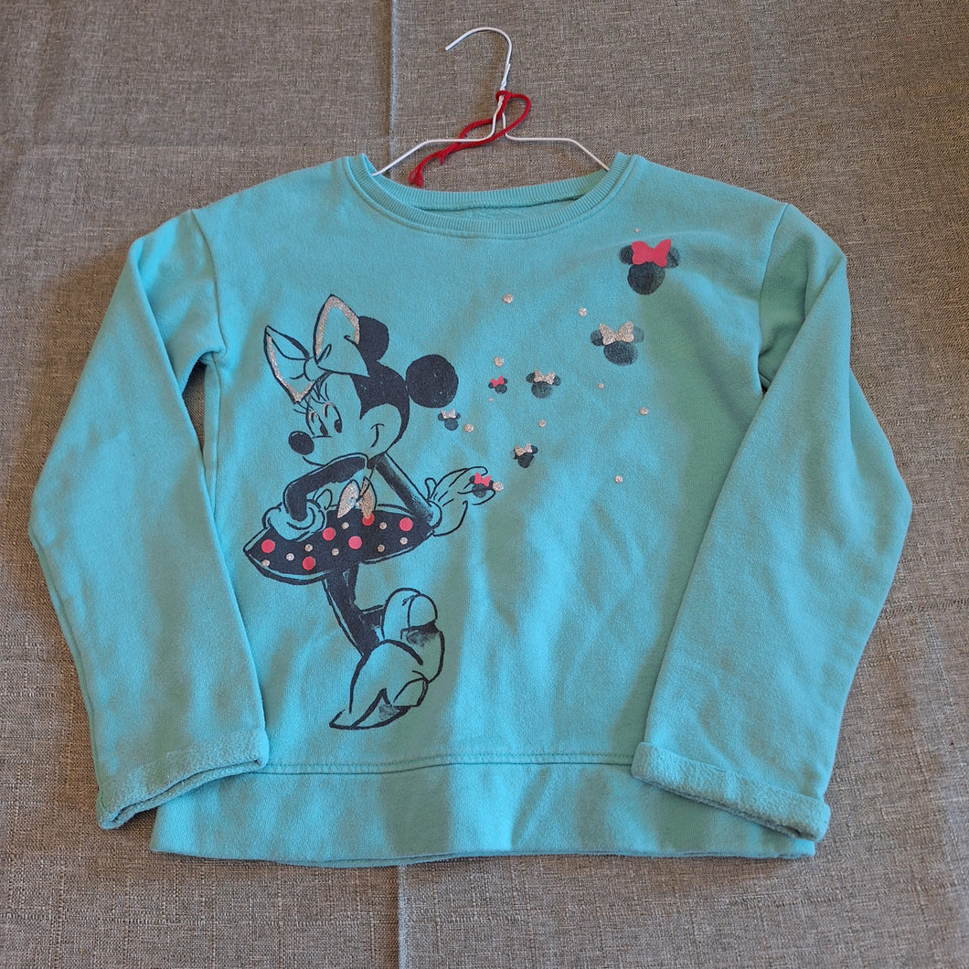 DISNEY MINNIE MOUSE BLUE SWEATSHIRT - size 6