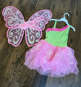 Gymboree pink fairy costume w/wings - size 5/5T