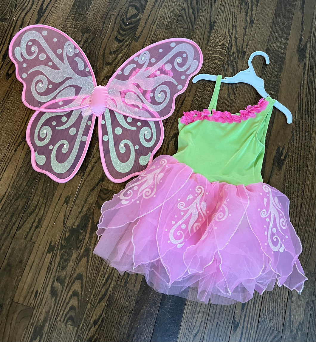 Gymboree pink fairy costume w/wings - size 5/5T