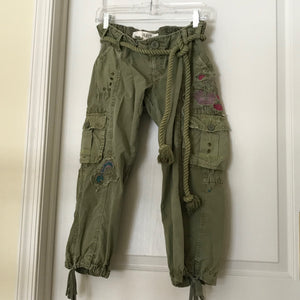 Old Navy olive cargo crop pants Size1 - size X-Small