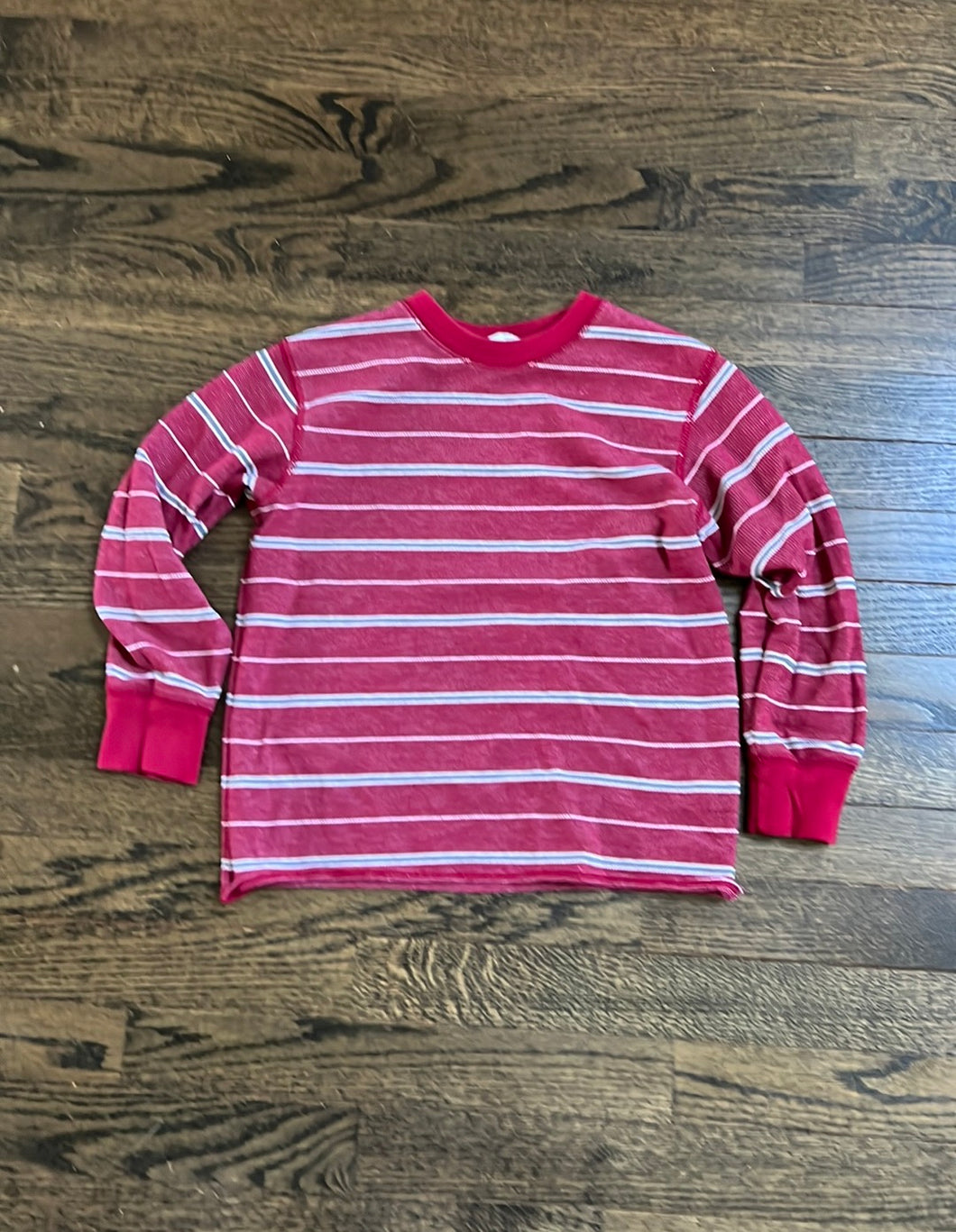 GapKids red striped top Sz 6/7 - size 6