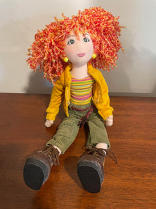 Gund Kids Red Head Doll Bendable 15