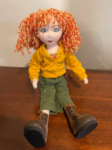Gund Kids Red Head Doll Bendable 15