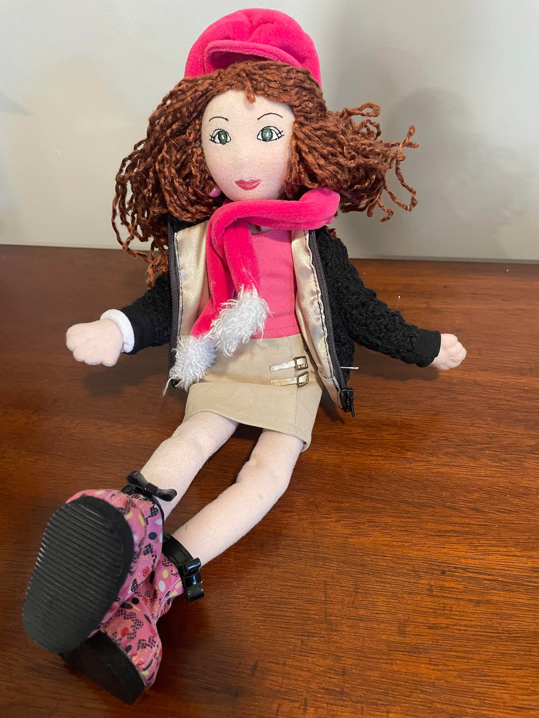 Gund Kids Brn Hair Doll Bendable 15